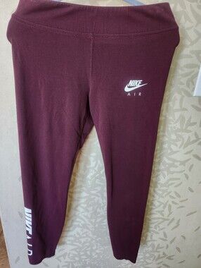 Nike Kids Burgundy Air Leggings